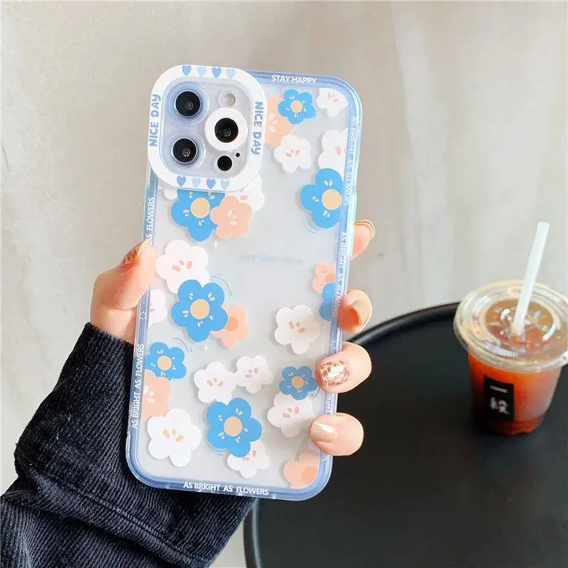 Прозрачный чехол с цветочным рисунком маргаритки для Huawei Honor 90 Lite X9A 5G X7B X8B X9B Y9 Prime