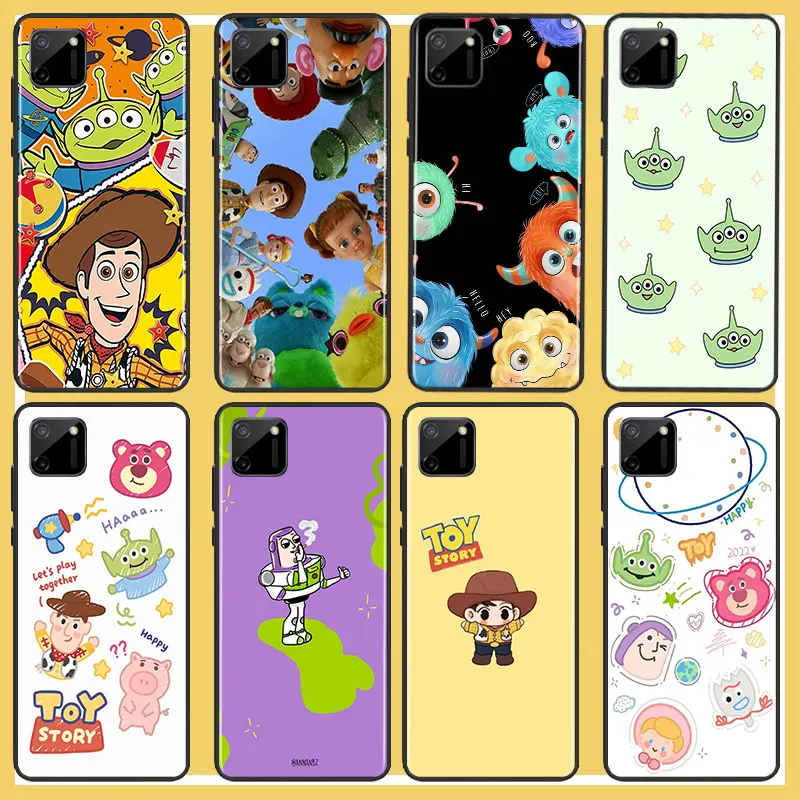 

Disney Fun Toy Story Phone Case For OPPO Find X2 X3 X5 Pro Lite Neo 5G Reno 4 5 6 7 Lite Z 4G 5G Pro SE Black Funda Cover Soft