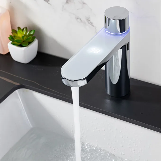 

Bathroom Automatic Smart Infrared basin mixer Faucet Touch Sensor Water Faucet with WIFI function