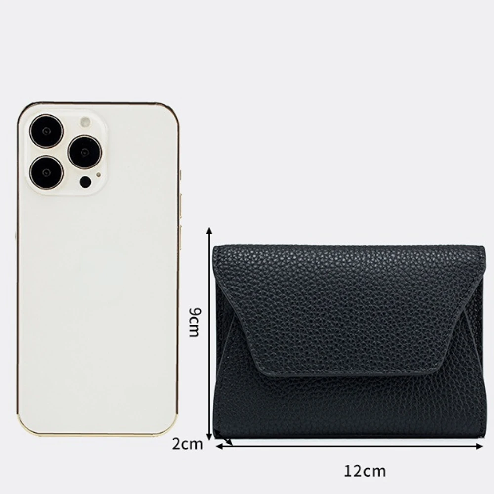 New Genuine Leather Fashion Ultrathin Zero Wallet Cowhide Simple Creative Card Bag Coin Bag Mini Storage Bag