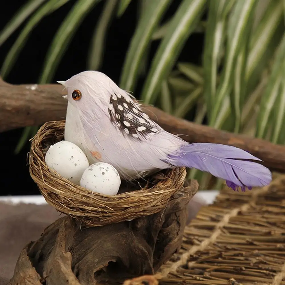 

1 Набор, отличное моделирование птичьего гнезда, реалистичное легкое украшение для птиц в общежитии, искусственное Птичье гнездо
