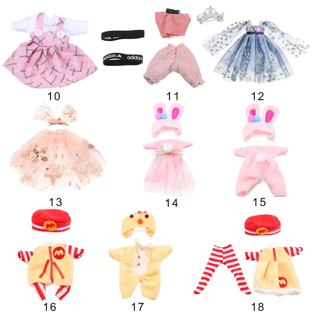 Аксессуары для кукол 1/8 Bjd ткань игрушки одежда 16 ~ 17 см кукла платье кружевная