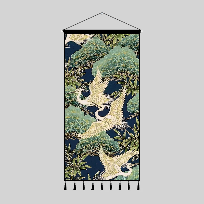 Гобелен с изображением журавлей DZQ инкубатор для журавлей