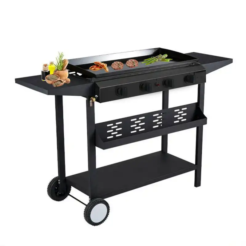 

30" Griddle Propane Gas Grill, Black