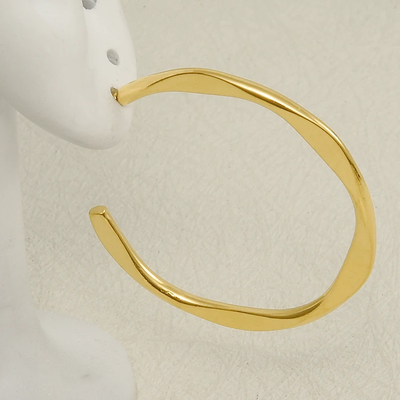 Серьги-гвоздики из нержавеющей стали с покрытием настоящего золота