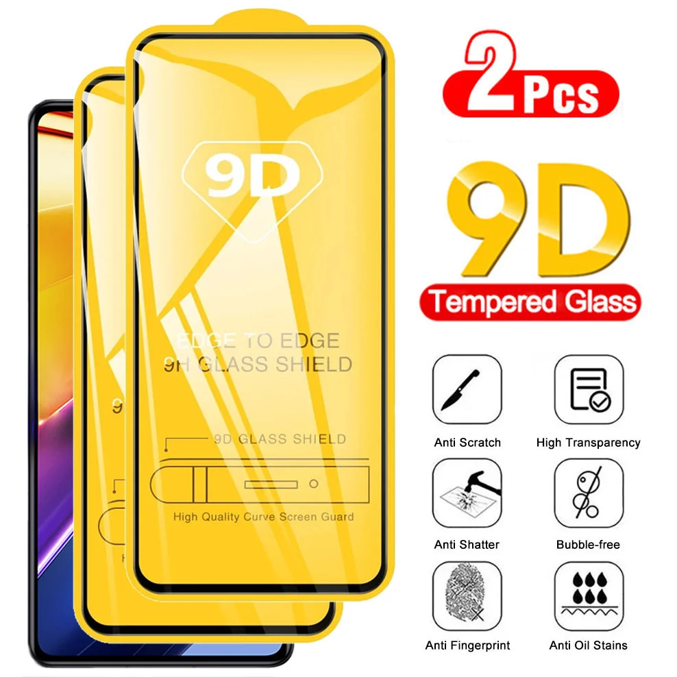 

2 Pcs Glass, Poco-F4 GT Glass for Poco X4 Pro 5G Screen Protectors Pocophone X3 NFC Tempered Glass Protector Xiaomi Poco F4 GT