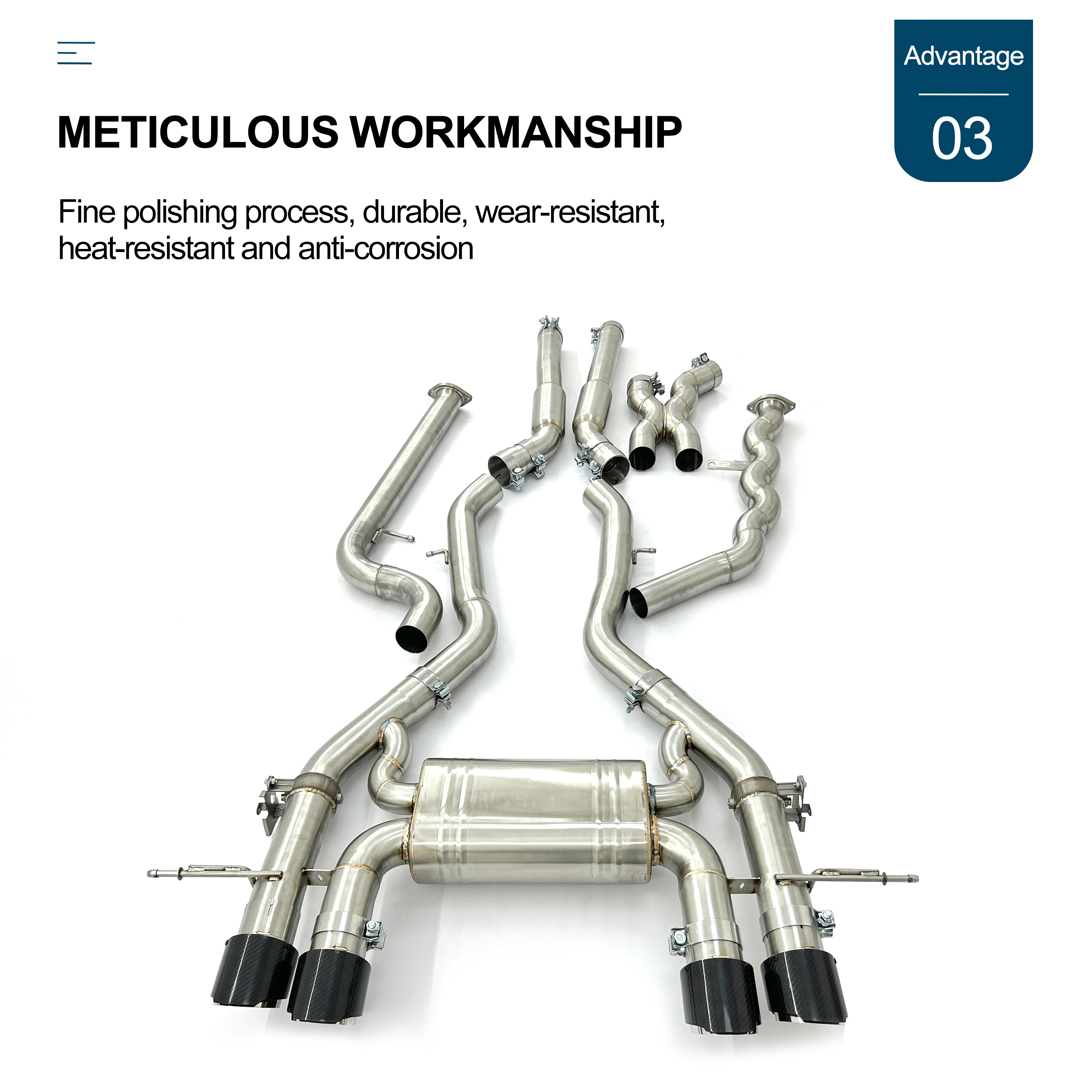 Выхлопная труба с клапаном CBNT средняя равной длины глушителем клапана для