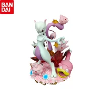 anime pokemon mewtwo pu figures toys collectible model resin doll pet elf ornaments gifts anime figures