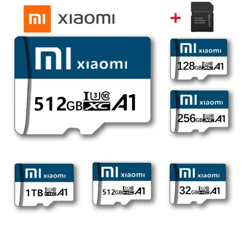 

Original XiaoMi Micro TF SD Card A1 SDXC Memory Card 512GB 256GB 128GB Flash Memory Card Class 10 micro sd Card For Phone Camera
