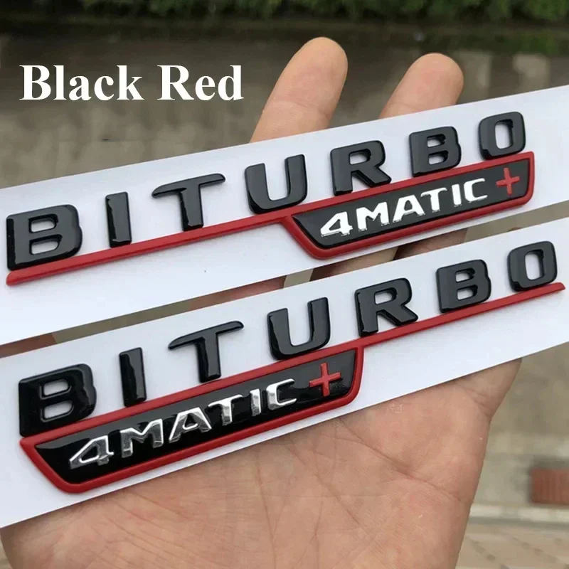 3D автомобильное крыло BITURBO 4MATIC эмблема наклейка для Mercedes C43 AMG W205 W204 E43 W213 W212 GLC43 GLE43