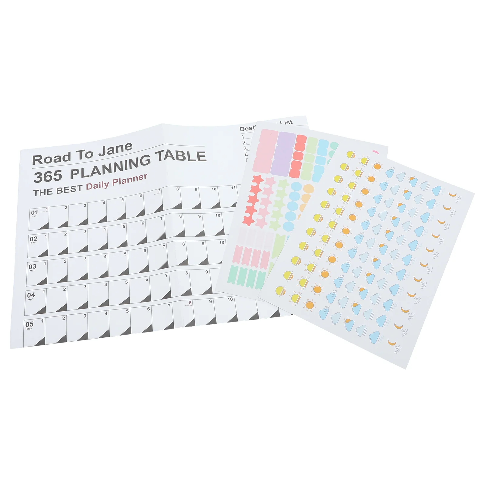 

2023 Schedule Paper Planner Calendar Big Sheet Daily Wall Large Yearly Time Planning 2024