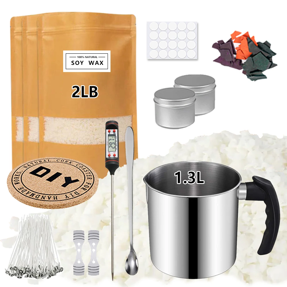 Набор для изготовления свечей из натурального соевого воска комплект