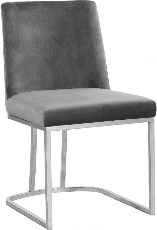 Chrome Silver Leg Single Dining Room Furniture Kitchen Solid Dining Chair For Banquet Wedding