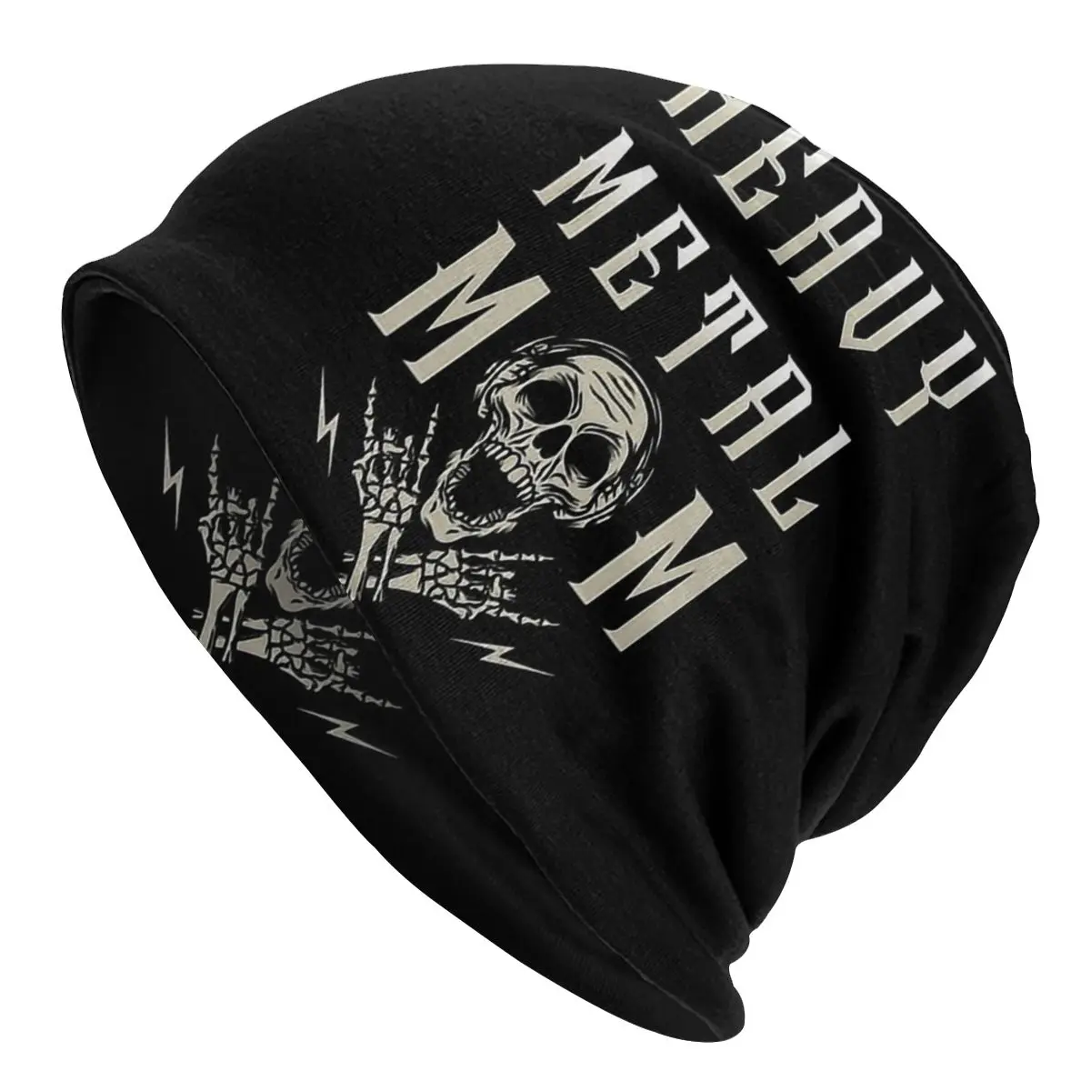 

Heavy Metal Rock Music Caps Vintage Street Skullies Beanies Hat Adult Men's Knit Hat Men Women Female Winter Warm Elastic Bonnet