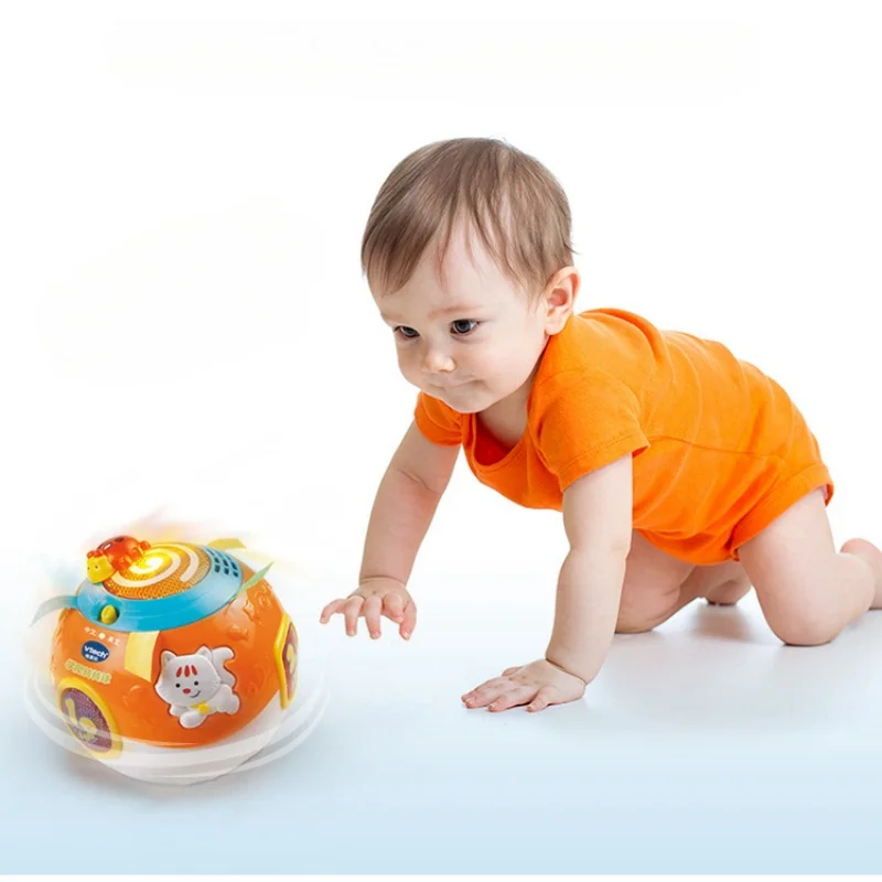 Фото Vtech Happy Roll Ball детская игрушка для ползания детская игрушка для ползания 6-12 месяцев подарок на день рождения месяца сенсорная игрушка для малышей №4