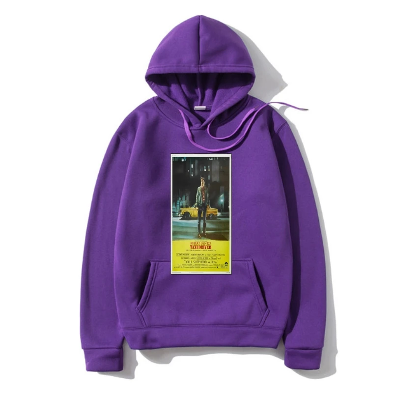 

Taxi Driver 1970S Retro Movie Poster Unisex Outerwear Full-Figured Hoody Hoody