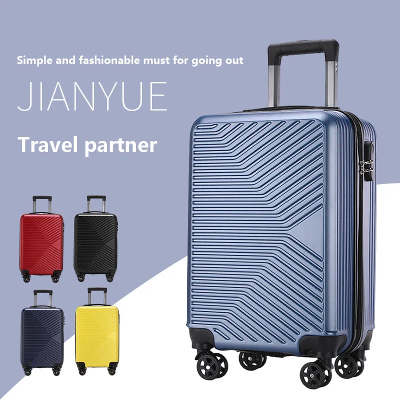 Solid Color Trend 20 Inch Trolley Case Large Capacity Leisure Universal Wheel Boarding Case