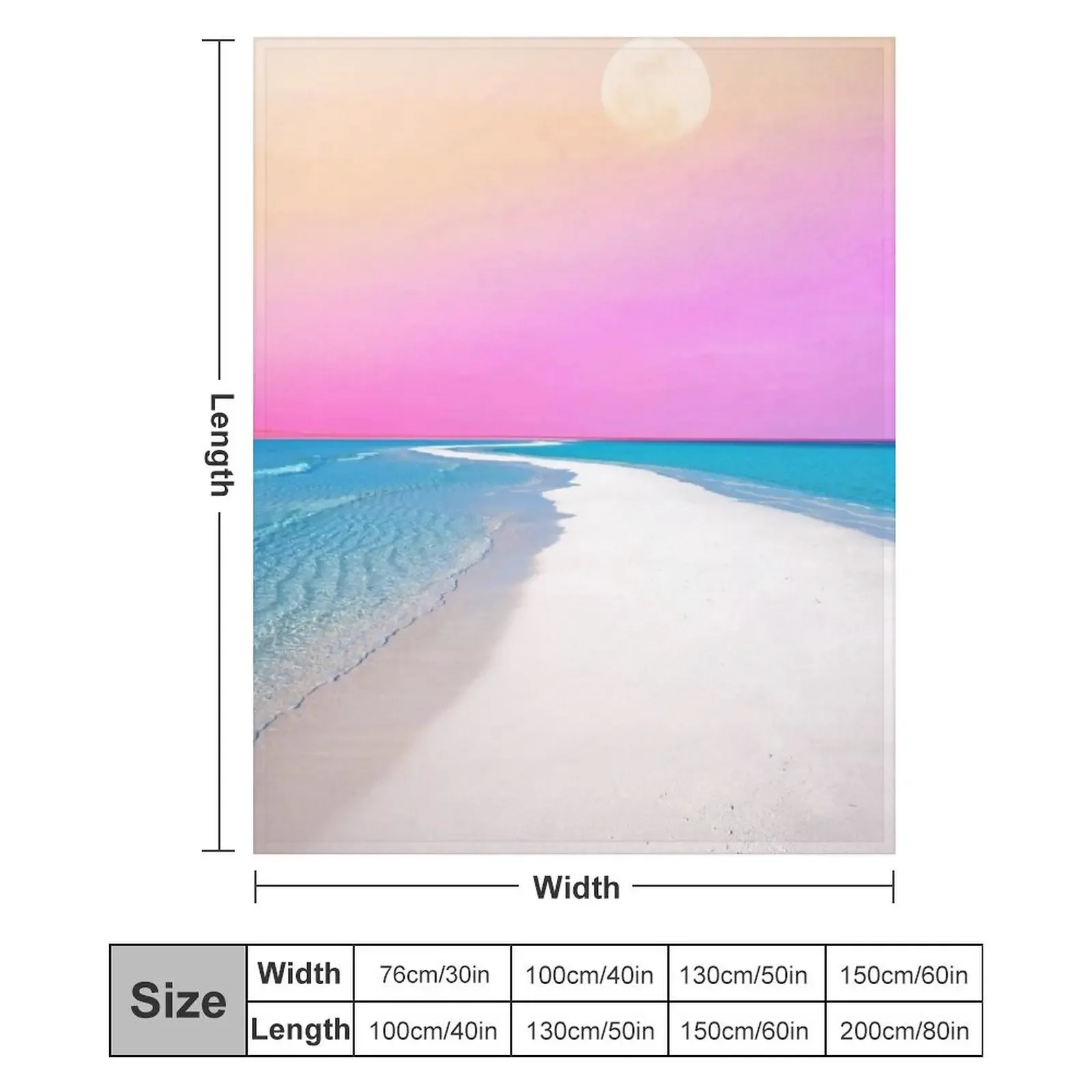 Ocean &amp Moon II плюшевое одеяло