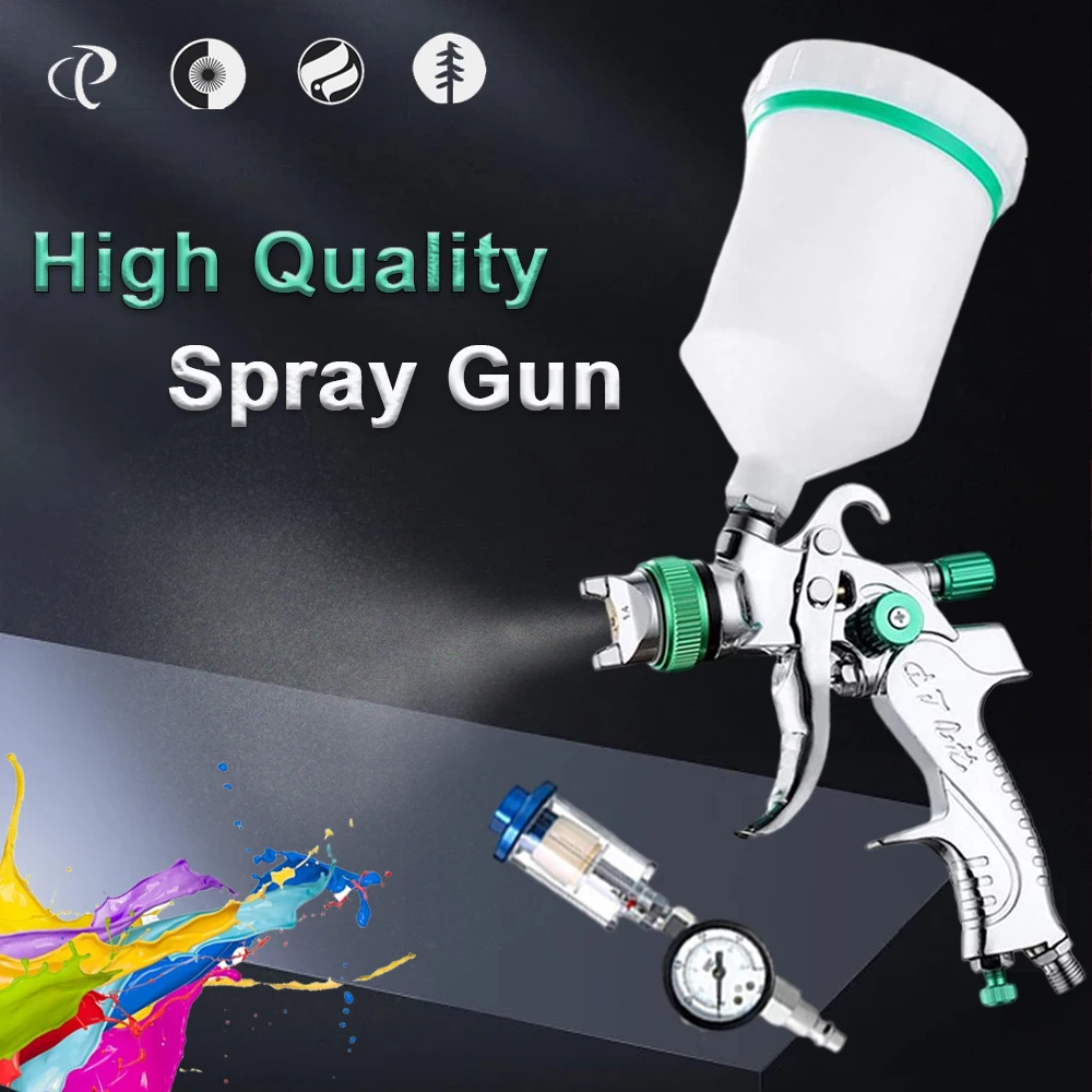 Профессиональный высококачественный пистолет-распылитель HVLP Plus регулятор