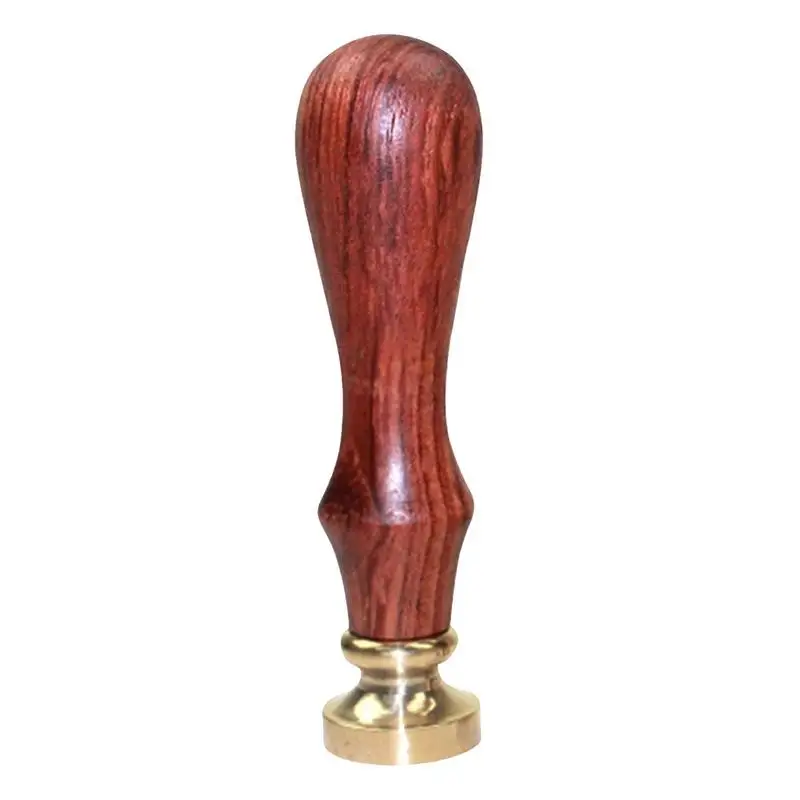 

Wholesale Retro Sealing Wax Stamp Copper Head Round Copper For Envelope Sealing Wooden Clear Stamps Embossing Folder 1pcs 40P