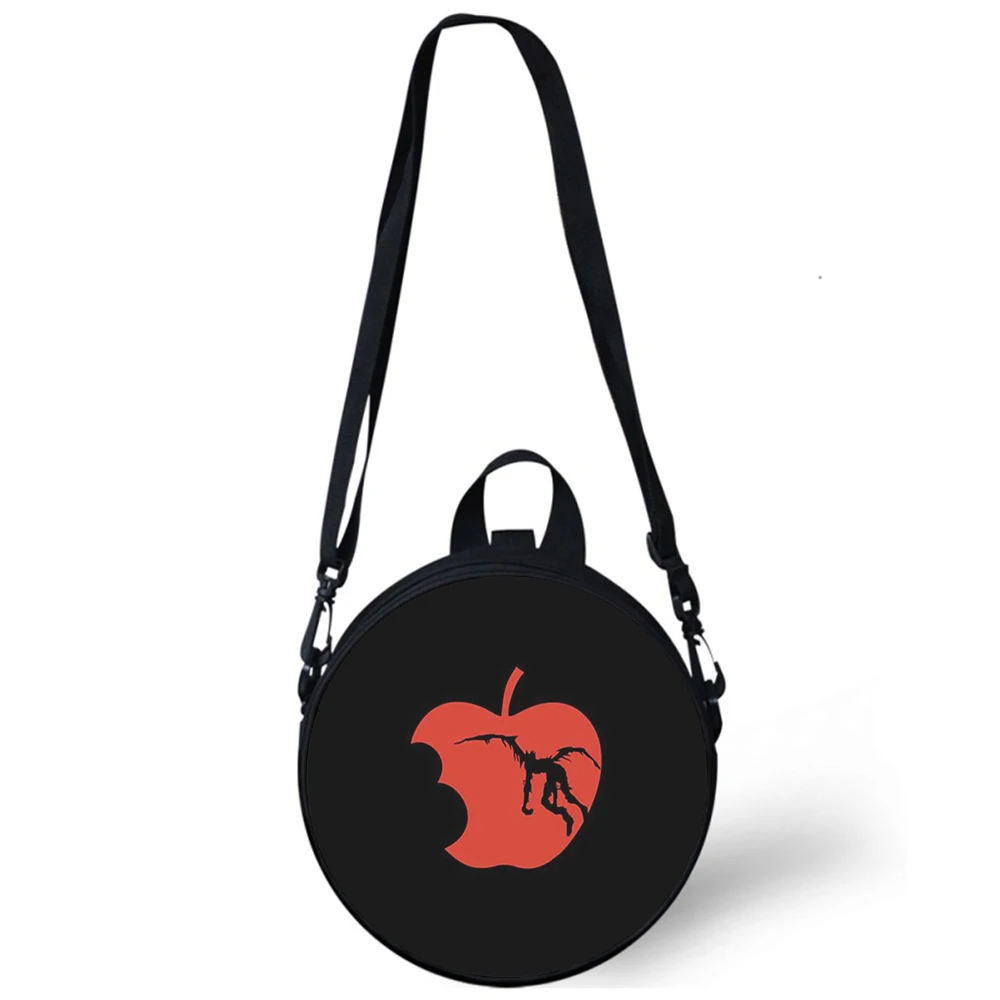 ANIME DEATH NOTE Child kindergarten Bag 3D Print Crossbody Shoulder Bags For School Women Mini Round Bagpacks Rugtas Bag