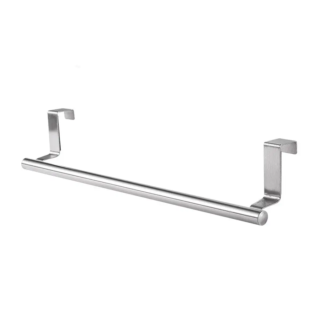 

3 sizes Towel Rack Over Door Towel Bar Hanging Holder Stainless Steel Bathroom Kitchen Cabinet Shelf Hanger