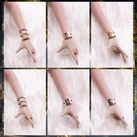 16 female scene accessories fashion gold silver bracelet wristband arm ring for 12 inches tbleague jiaou action figure