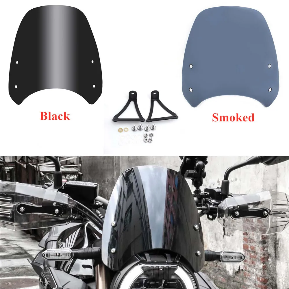 

Retro Windshield Instrument Headlight Visor Wind Deflector For Honda CB650R CB650 R CB 650R 2019-2021 Motorcycle Accessory