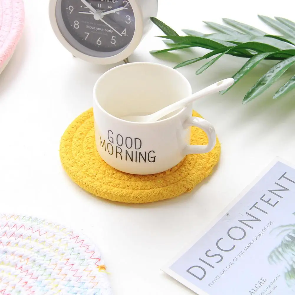 Коврик для чашки защитный хлопковый шнур без запаха изоляционный коврик кухни