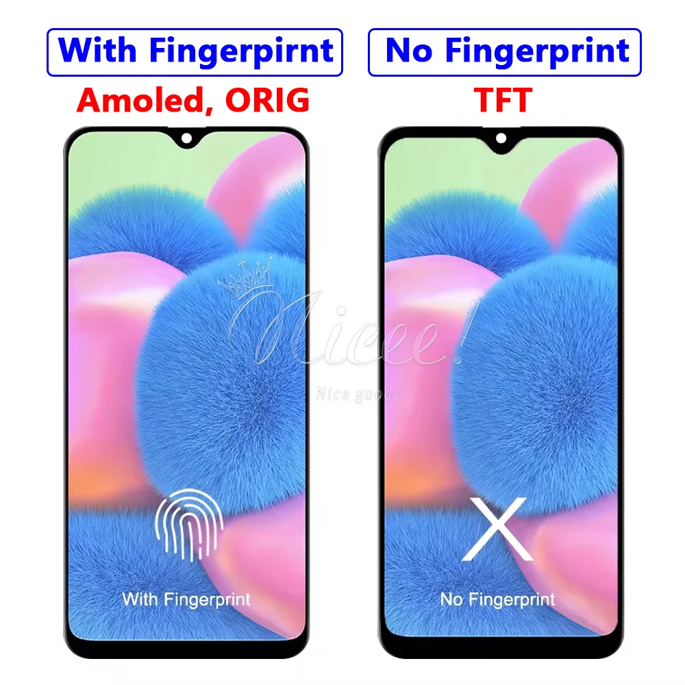 Фото 6,4-дюймовый Super AMOLED-дисплей с дигитайзером для Samsung A30s, сенсорный ЖК-экран для Galaxy SM-A307F A307FN A307G, замена сборки №2
