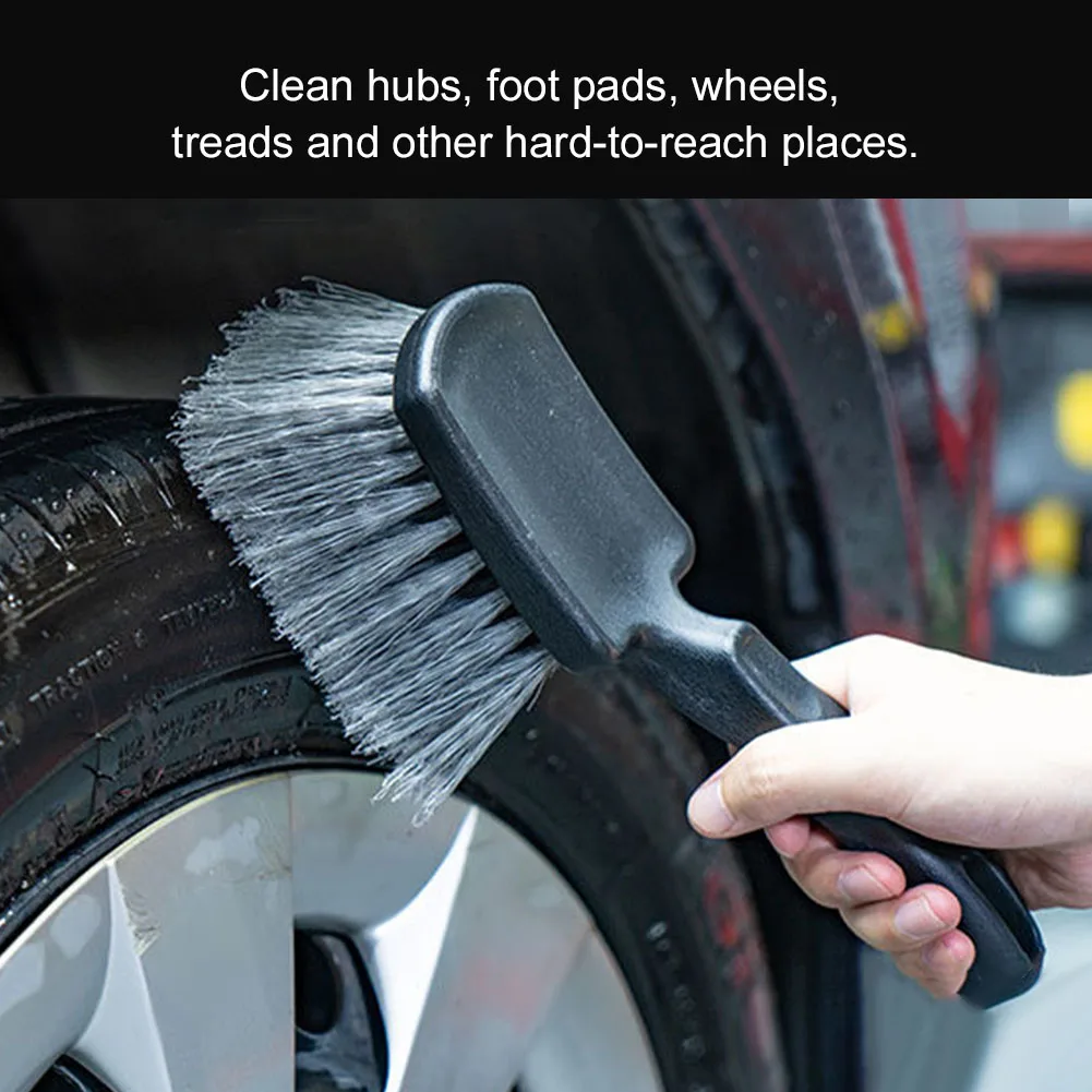 

Car Tire Rim Brush Cleaning Kit Auto Wheel Cleaning Brush Car Detailing Cleaning Tool Tire Mat Washing Tool Auto Accessories