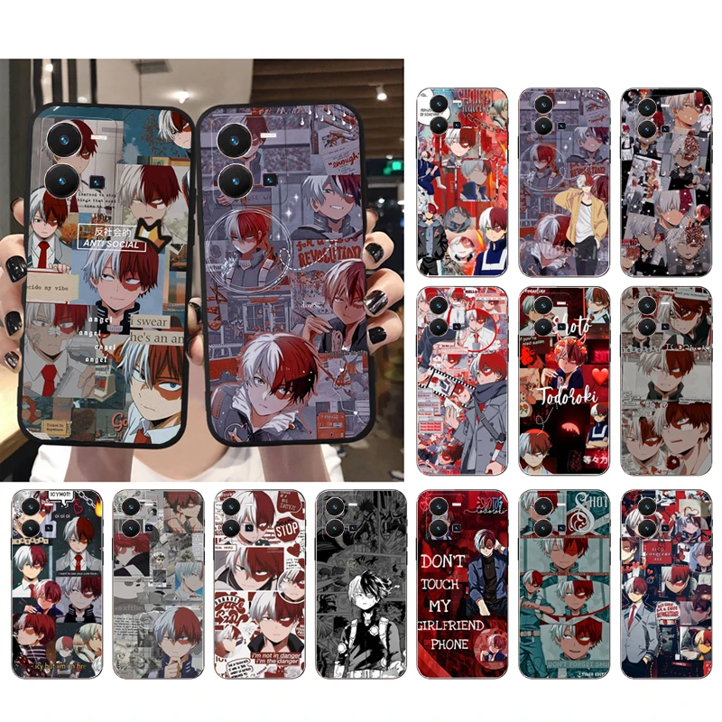 

Todoroki My Hero Academia Phone Case For VIVO Y53S Y33S Y22S Y11S Y31 Y21 Y70 Y20 Y21S Y72 Y35 Y51 Y01 V23E V21 V23 V21E Case