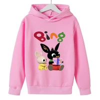 autumn trend kids hoodie children sweatshirt cute rabbit pullover for boys girls cartoon long sleeve child comfort clothes 4 14