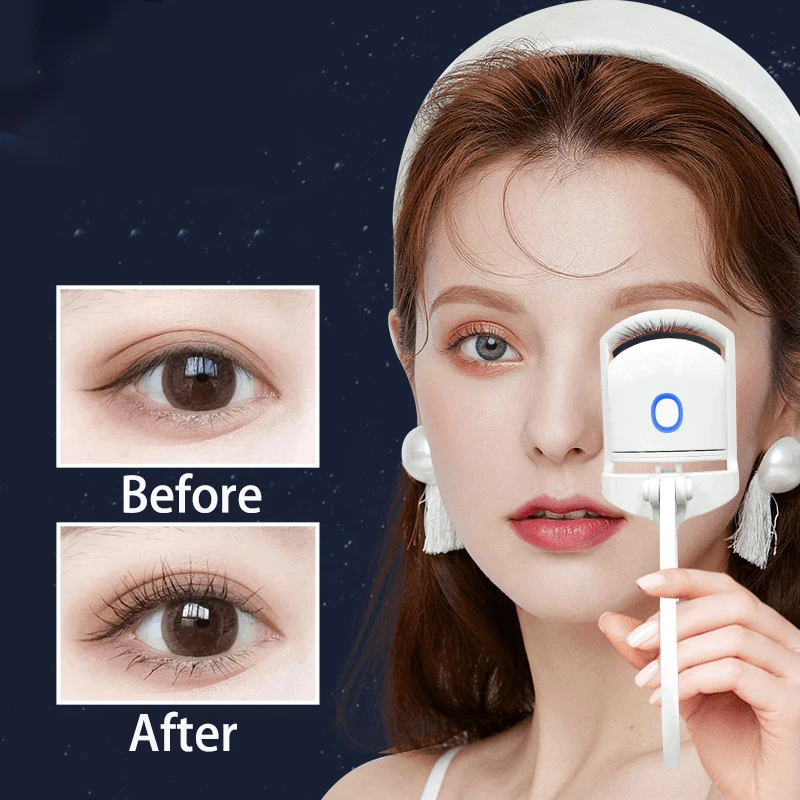 

Eyelash Curler Portable USB Electric Heated Comb Eye Lash Perm Long Lasting Eyelashes Curls Thermal Eyelash Curler Makeup Tools