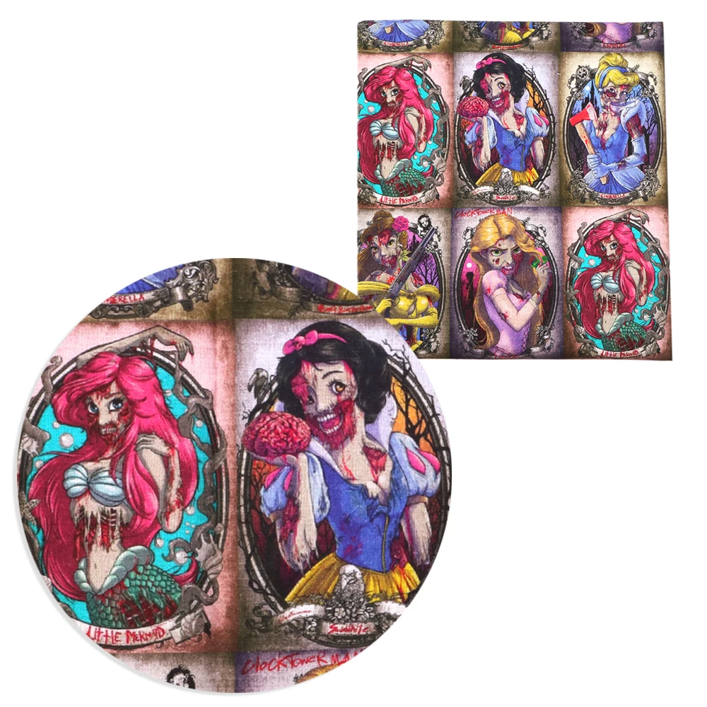 Disney Jack Хэллоуин Полиэстеровая хлопчатобумажная ткань для шитья женская