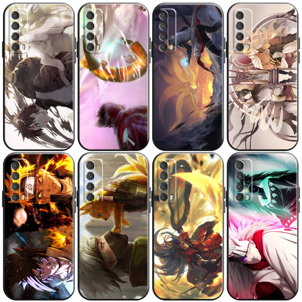 

Japan NARUTO Anime Phone Case For Huawei Honor 10 V10 10i 20 V20 20i 10 20 Lite 30S 30 Lite Pro Carcasa Soft Coque Black Back