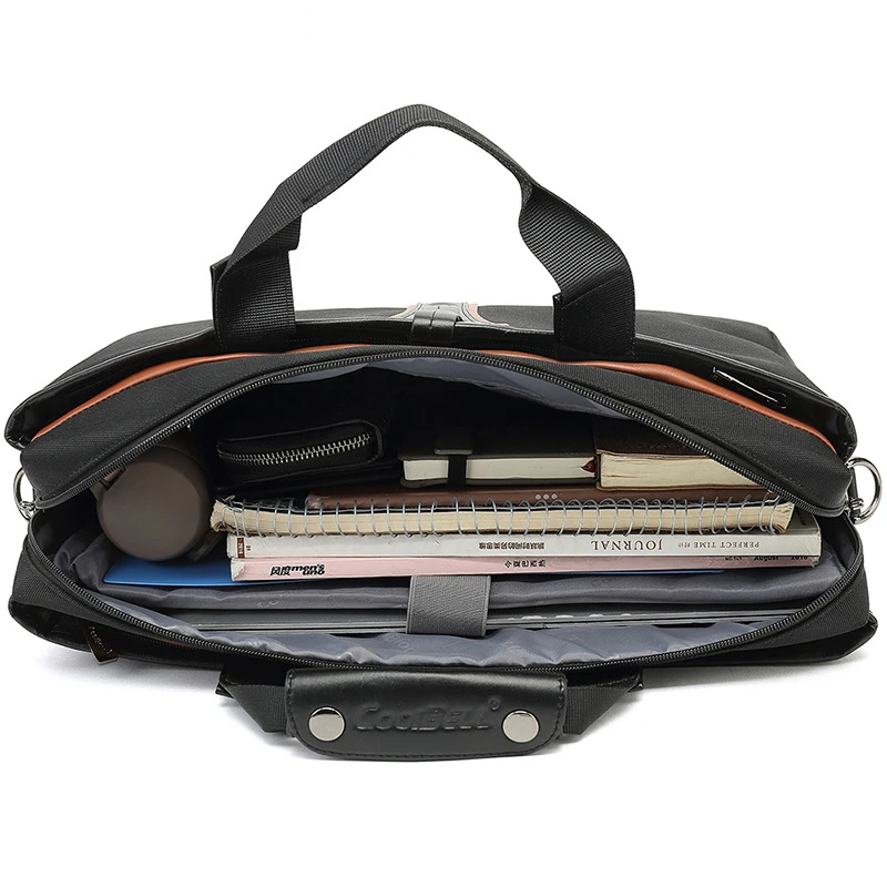 Business Briefcase Large-capacity Shoulder Bag Cross-body Free Shipping Waterproof and Anti-theft Handbag