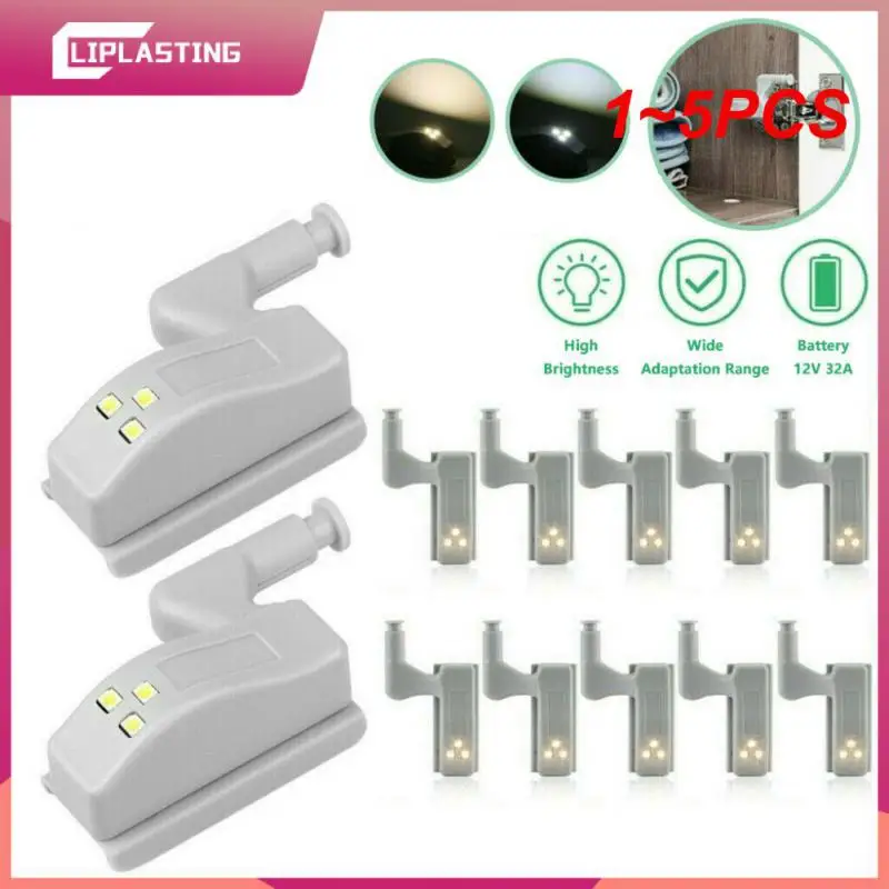 

1~5PCS 3Leds Inner Hinge lamp Under Cabinet Light Universal Wardrobe Light Sensor Led Armario For Cupboard Closet Kitchen