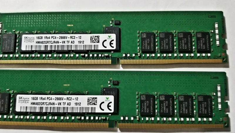 

RAM R440 R540 R740 T5820 R940 Server Memory Bar 16G DDR4 2666V REG 1PCS