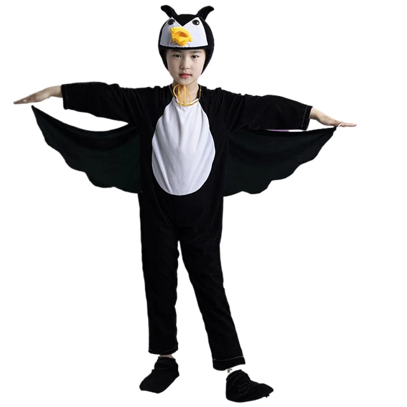 Новые детские костюмы для шоу животных на Хэллоуин Сова Орел Ворона попугай
