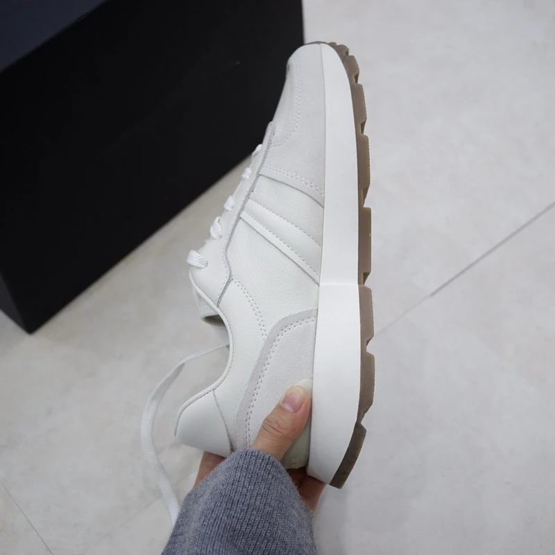 Осенние минималистичные модные женские туфли Maxdutti из воловьей кожи 2024 женская