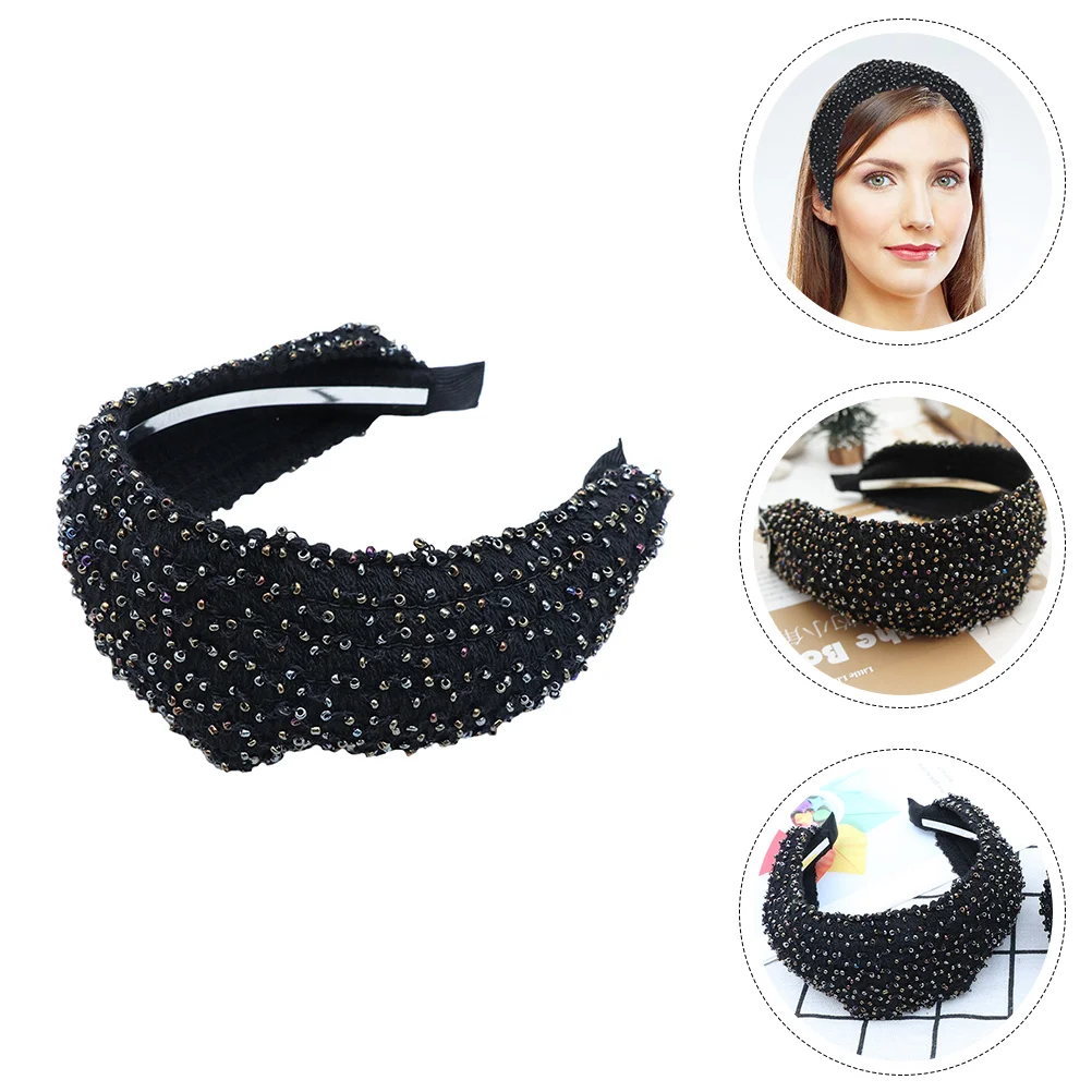 

Hair Women Headband Decor Hairband Girlcloth Shinny Rhinestone Female Wear Accessory Head Crystal Band Wedding Hairbands