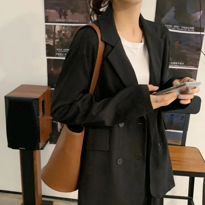 Women's Suit Top New Coats for Women Jacket Ladies Office 2022 Spring Autumn Korean Oversized White Casual Suits Female Clothing