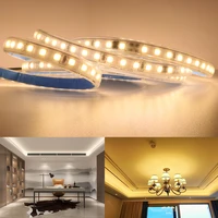 ip67 outdoor 220v led strip smd2835 120leds super bright ultra thin flexible light led tape 10cmcut with adhesive tape