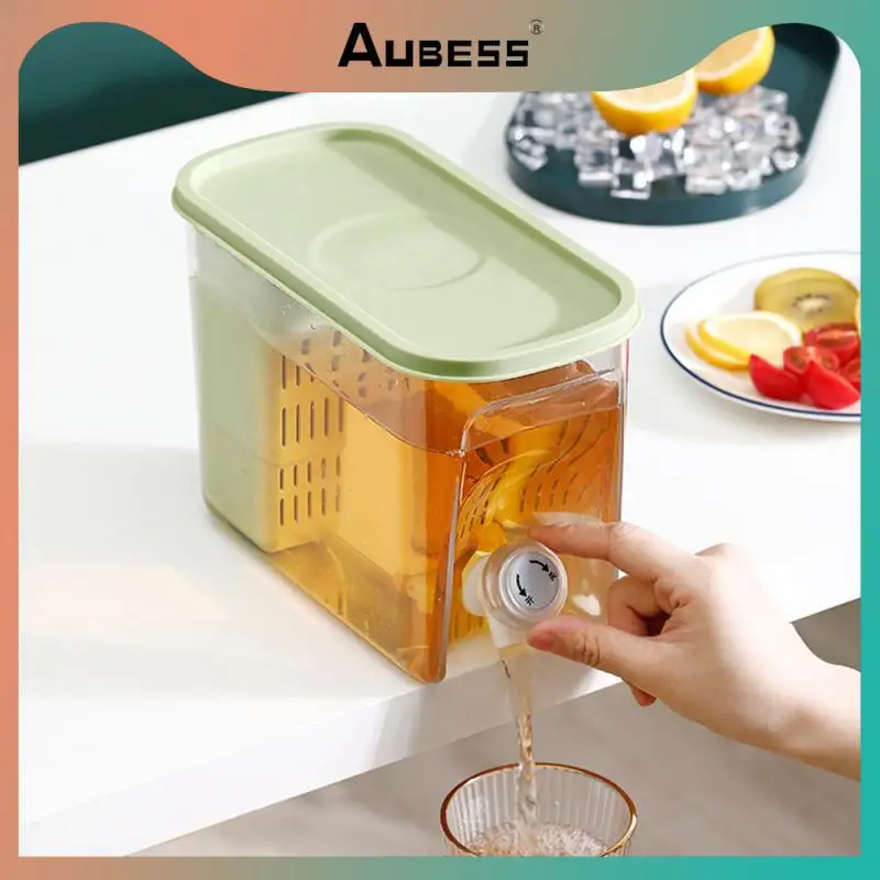 

Easy To Open And Close Beverage Dispenser Tailored For Refrigerators Add Materials Freely Health Preserving Kettle Teapot
