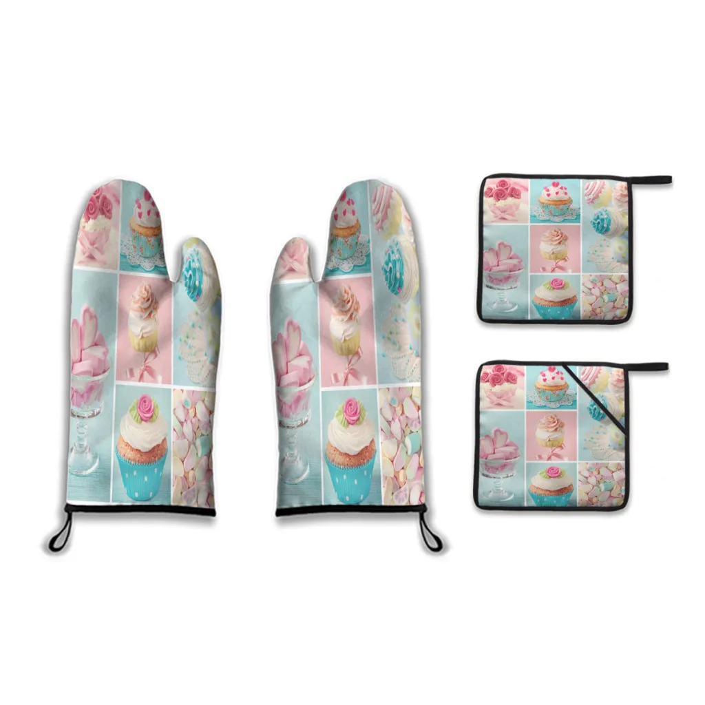 Коллаж кексов и зефира пастельных тонов. Симпатичные сладкие фотографии. Наборы