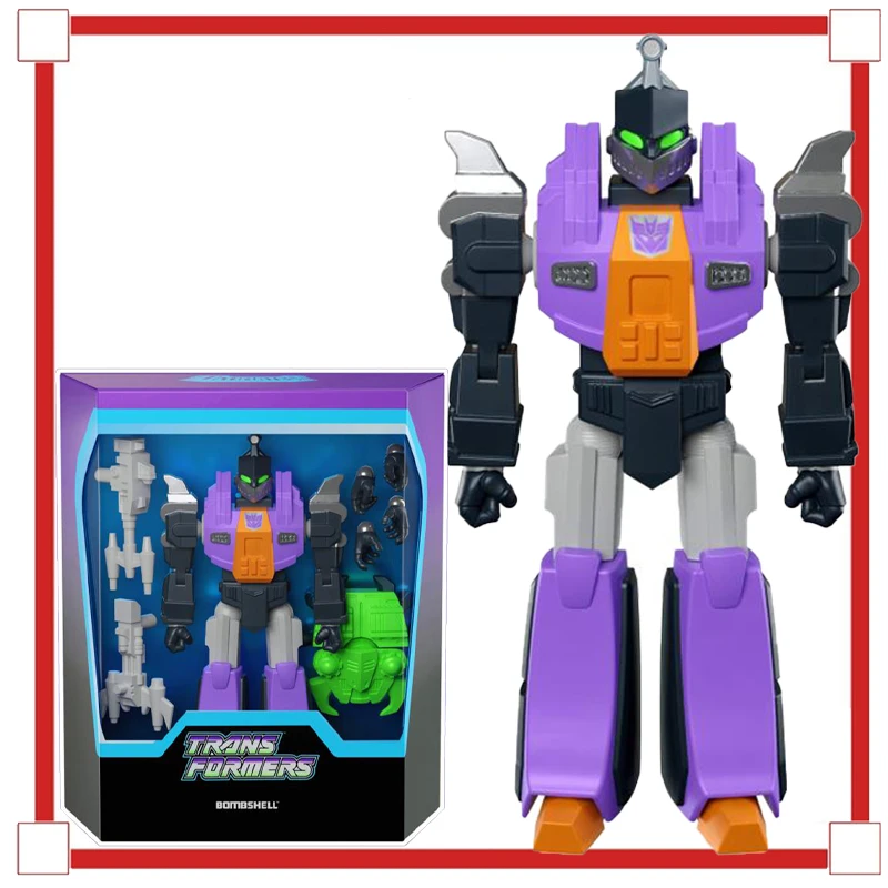 

Transformers Ultimates Bombshell BY SUPER7 - BRAND TRANSFORMERS SHRAPNEL Movable Joint Anime Figures Collection Toys