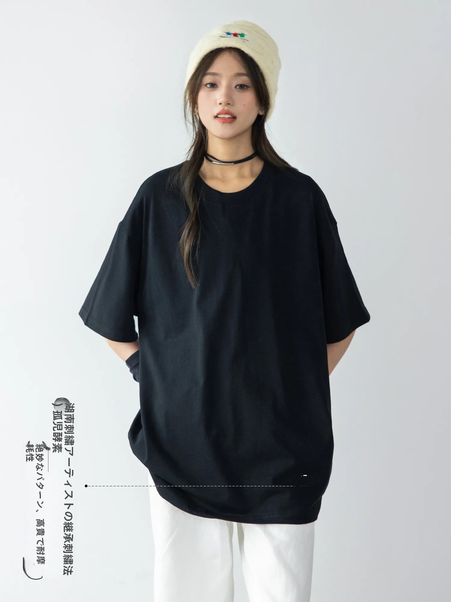 Белая женская футболка 2024 новинка Sle Cold Series высококачественный чистый круглый