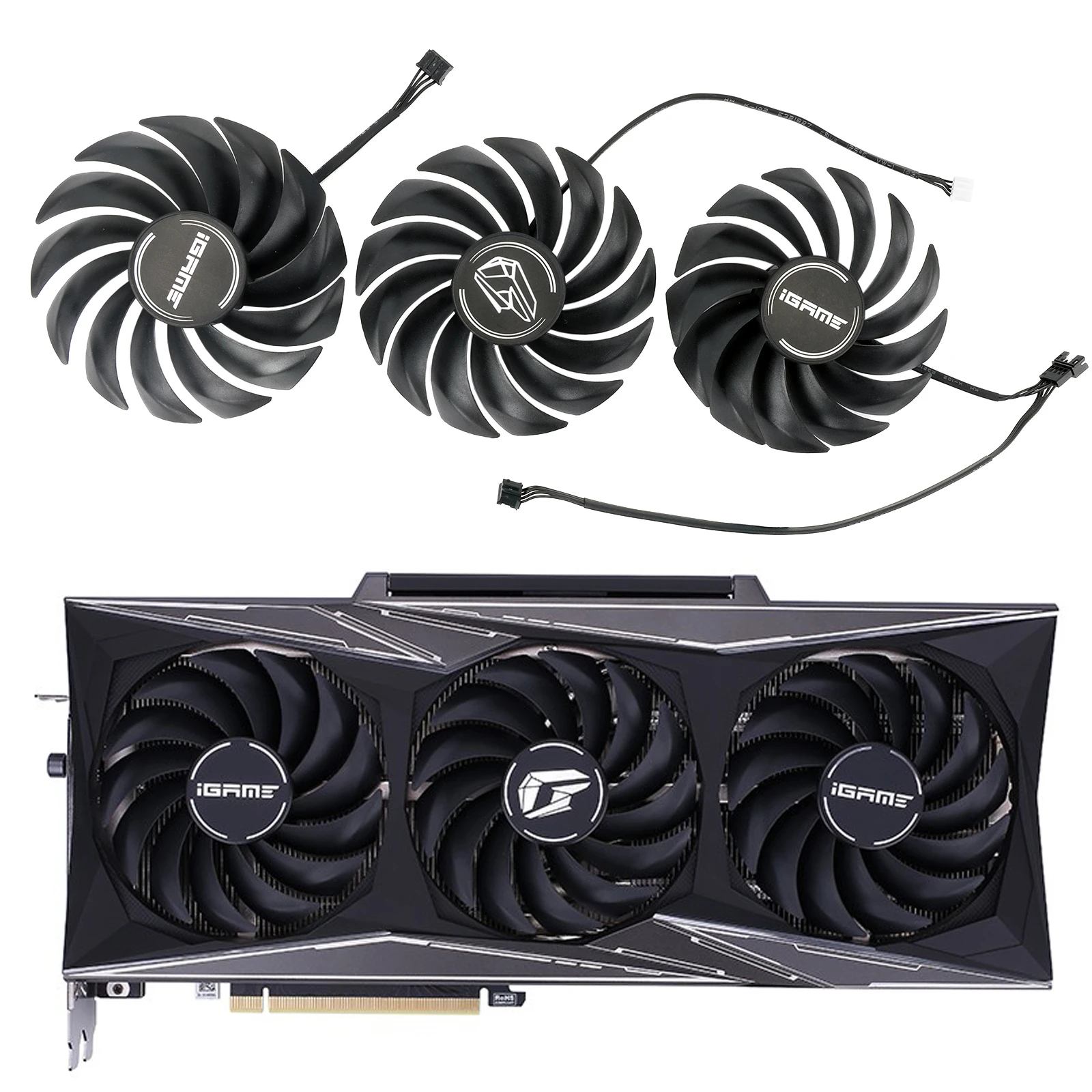 

90MM PVA080E12R RTX3060 RTX3070 RTX3080 RTX3090 Cooling Fan For Colorful iGame RTX 3060 3070 3080 Ti 3090 Vulcan