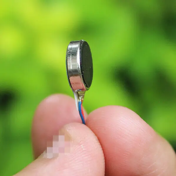 Ультратонкий Вибрационный двигатель с плоской кнопкой постоянный ток 3-5 В 3 7 в